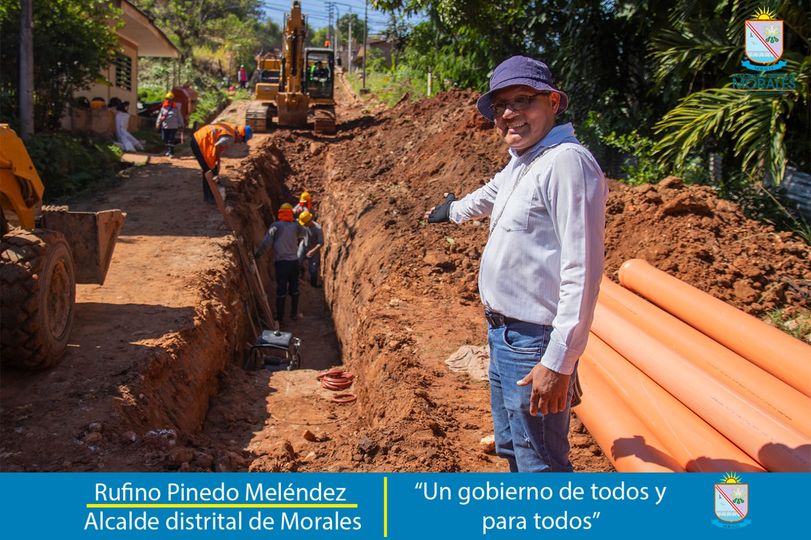 ALCALDE DE MORALES RUFINO PINEDO LOGRA PRESUPUESTO PARA EL MEJORAMIENTO DE LAS REDES Y CONEXIONES DOMICILIARIAS DE AGUA POTABLE Y DESAGUE DE LOS JIRONES, ANDES, MANCO CÁPAC, Y OSCAR R. BENAVIDES. 